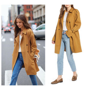 SOMETHING NAVY Easy Oversize Trench (S)